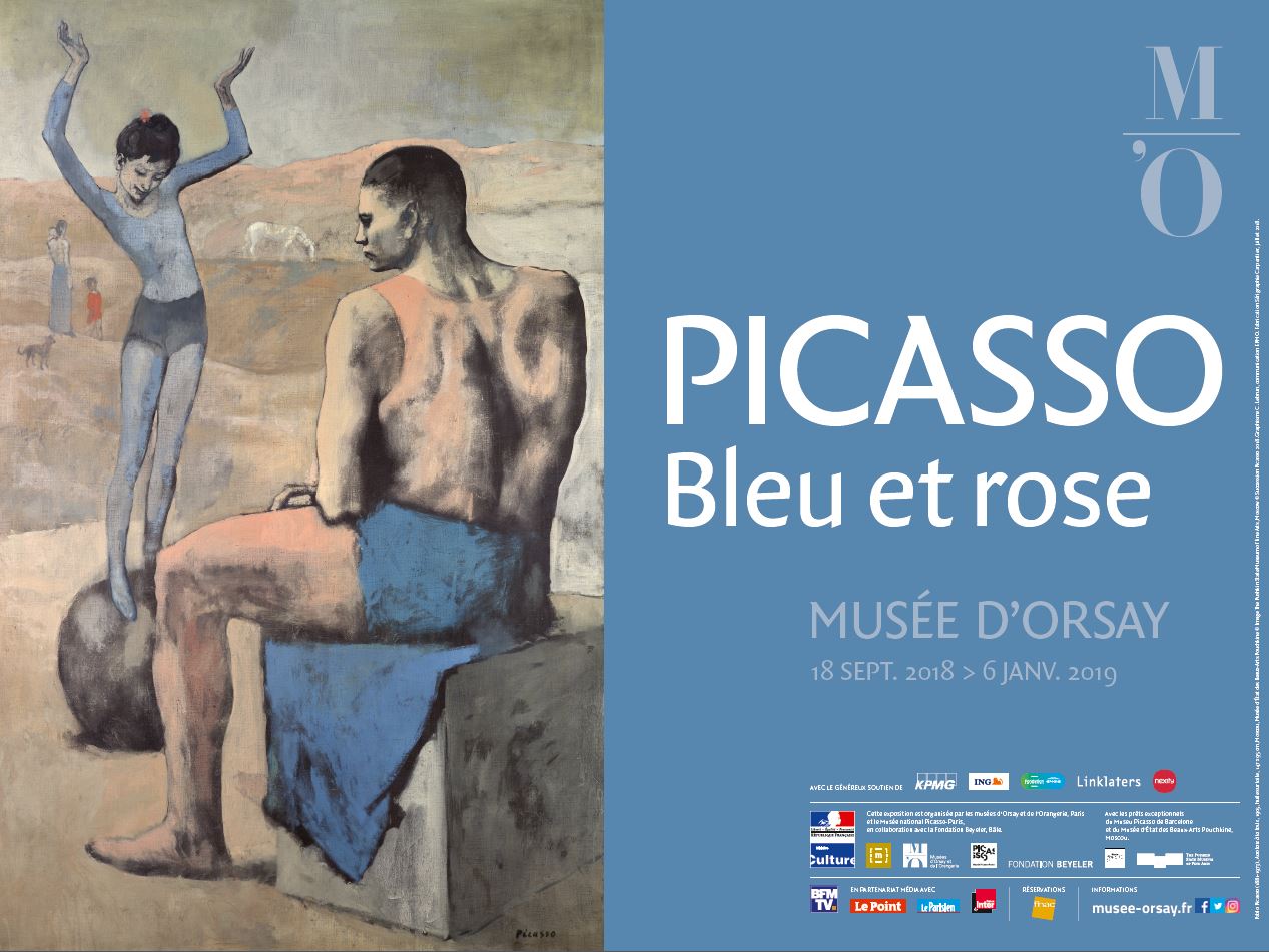 Affiche Picasso.Bleu et rose