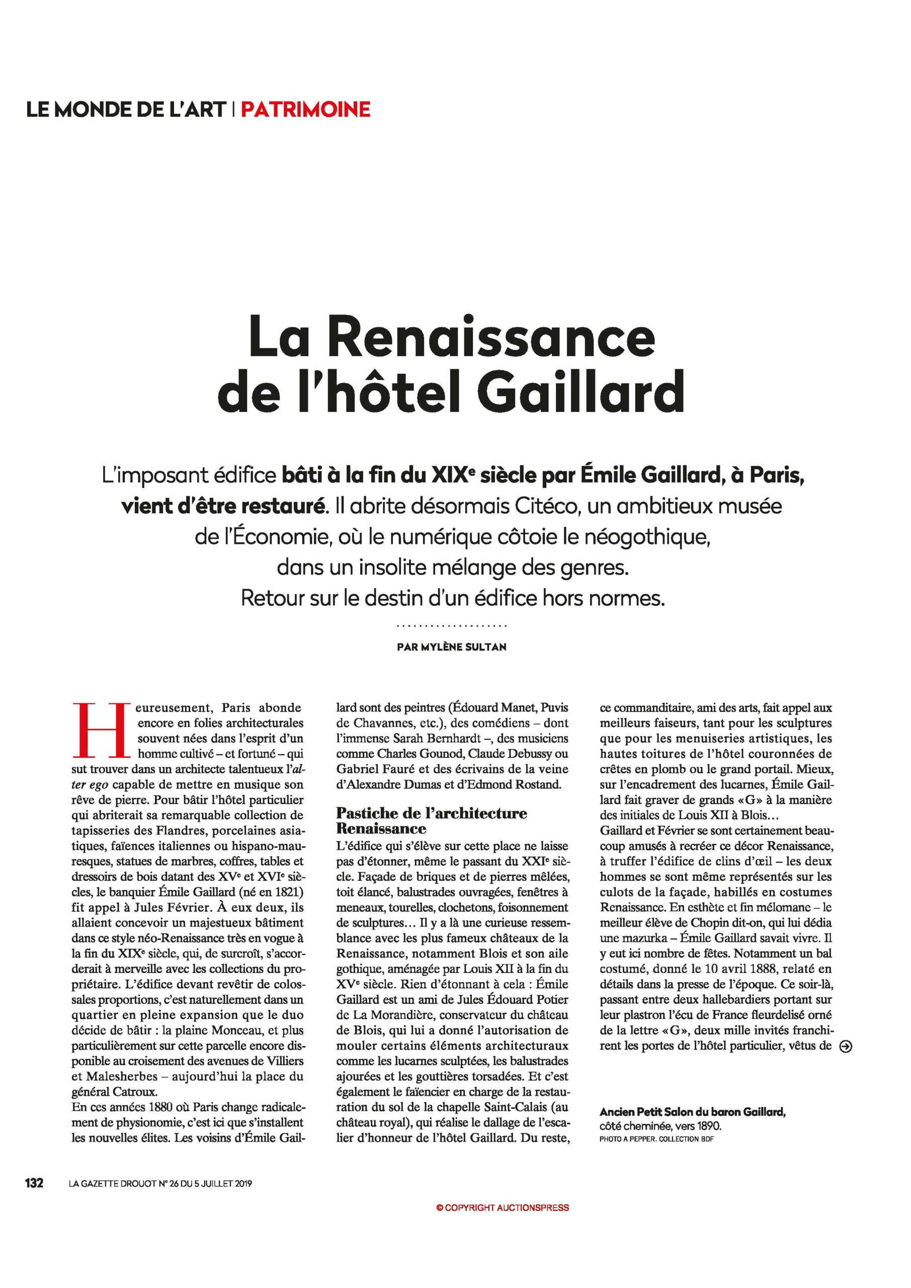 Gazette Drouot 07/2019 page 132